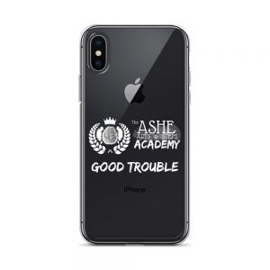 iPhone X/XS White Good Trouble Clear Phone Case on Black iPhone X/XS The Ashe Academy Store